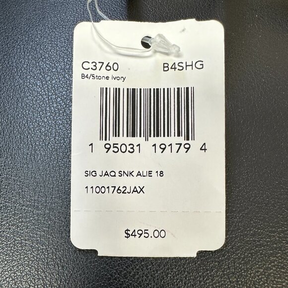 NWT! COACH Alie Shoulder Bag 18 In Signature Jacquard With Snakeskin C3760 - Picture 13 of 13